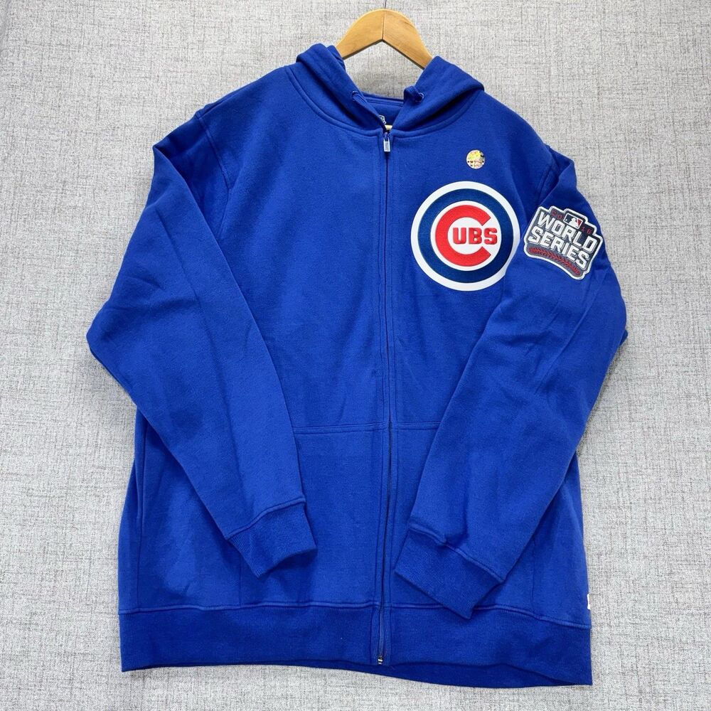 Chicago Cubs Jacket Men's Size XL Stitches MLB 2016 World Series Coat